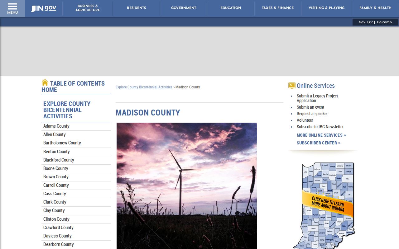 Madison County Government Center history serving Chesterfield county cases
