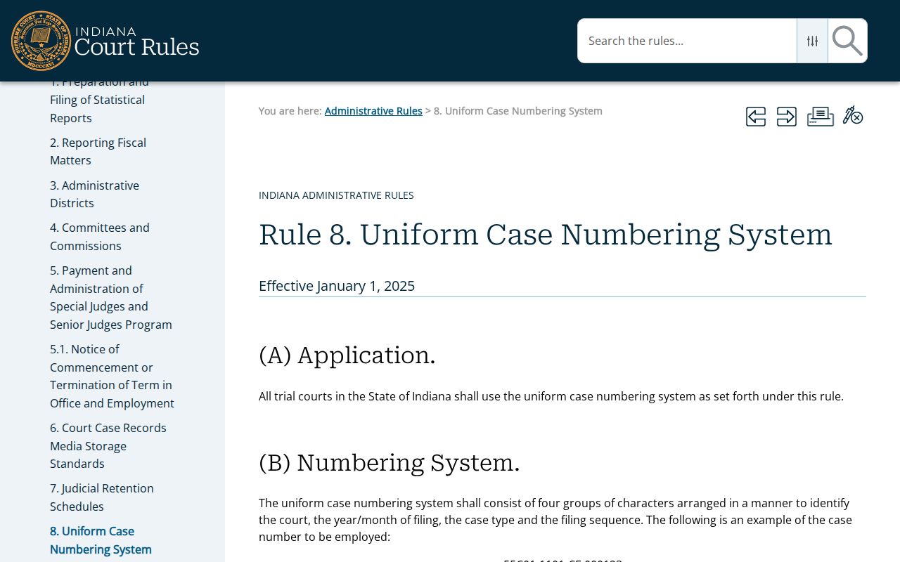 Madison County court date case-number rules