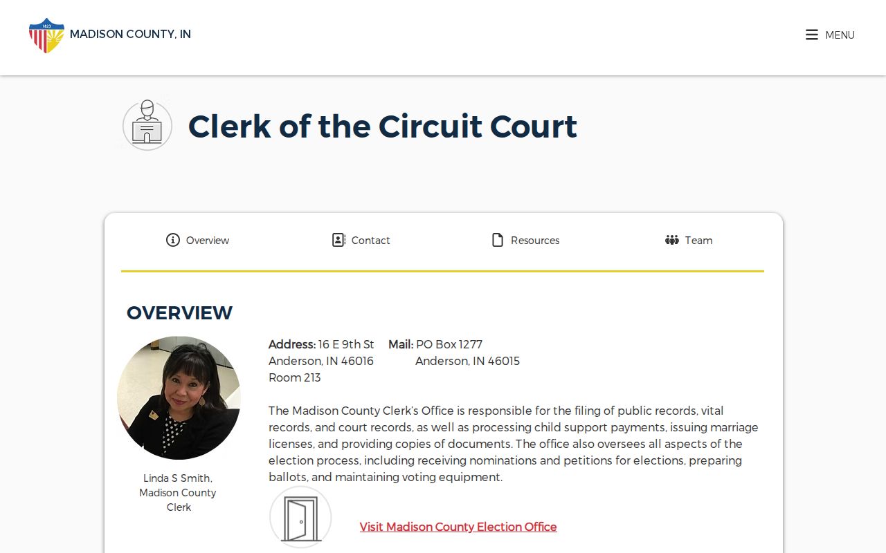 Madison County Clerk court record services